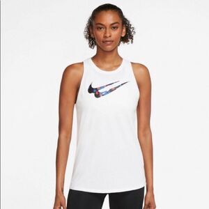 Nike White Athletic Tank